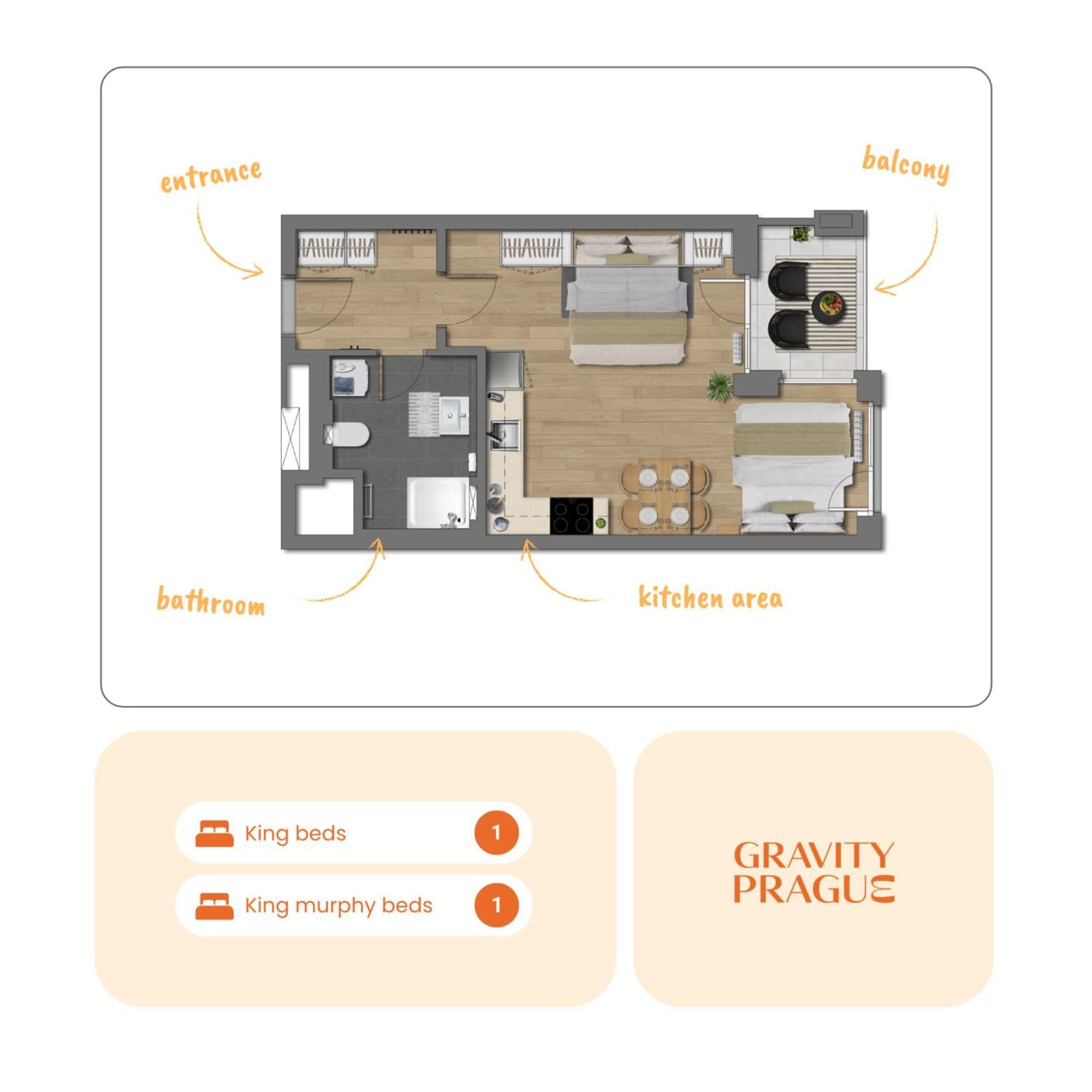 Yellow Apartment - Balcony, Free Parking, By Gravity Praga Esterno foto